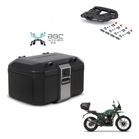 SHAD Rear trunk + mounting bracket grill TR55 TERRA BLACK EDITION KIT-455281