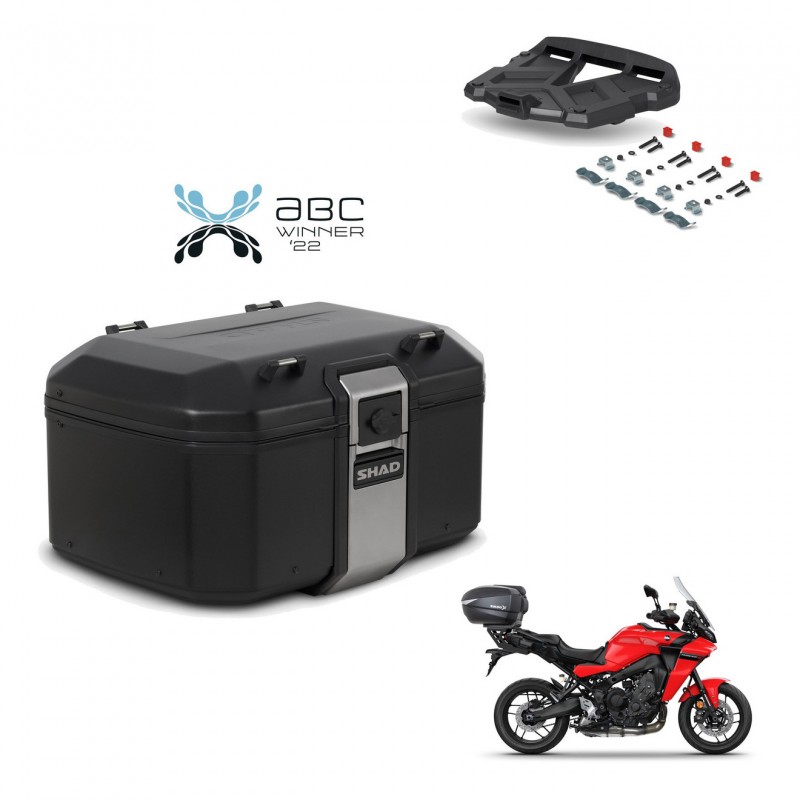SHAD Rear trunk + mounting bracket grill TR55 TERRA BLACK EDITION KIT-455293