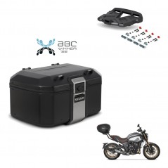 SHAD Baul trasero + soporte montaje parrilla TR55 TERRA BLACK EDITION KIT-455301