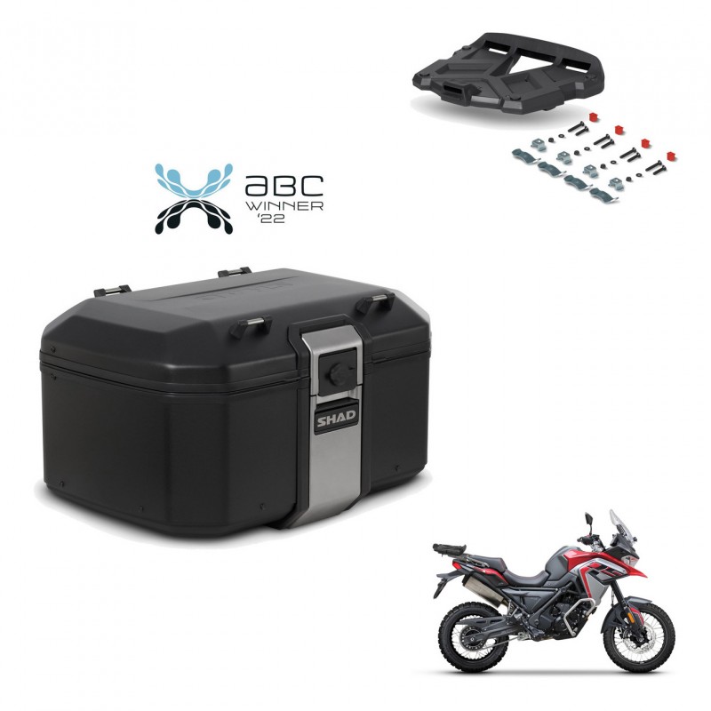 SHAD Rear trunk + mounting bracket grill TR55 TERRA BLACK EDITION KIT-455317