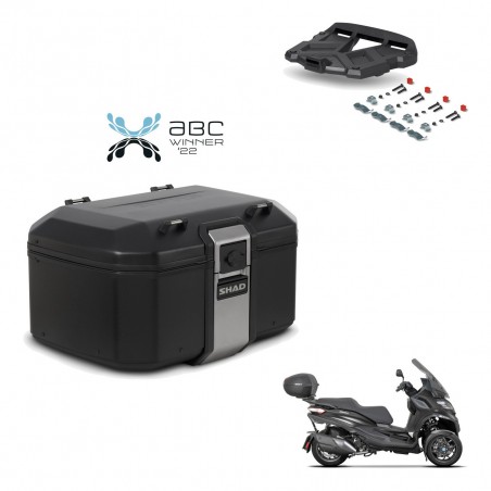SHAD Baul trasero + soporte montaje parrilla TR55 TERRA BLACK EDITION KIT-455319