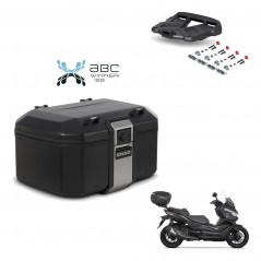 SHAD Baul trasero + soporte montaje parrilla TR55 TERRA BLACK EDITION KIT-455321