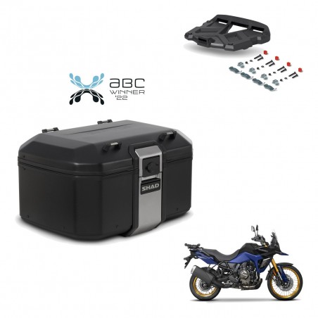 SHAD Baul trasero + soporte montaje parrilla TR55 TERRA BLACK EDITION KIT-455349