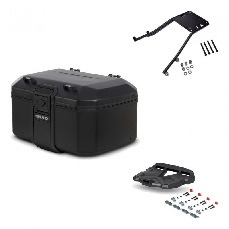 SHAD Baul trasero + parrilla soporte montaje TR55 TERRA PURE BLACK KIT-455375