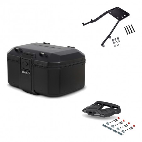 SHAD Baul trasero + parrilla soporte montaje TR55 TERRA PURE BLACK KIT-455375