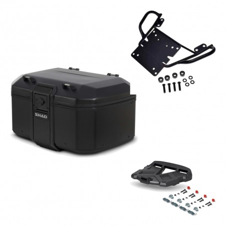 SHAD Baul trasero + parrilla soporte montaje TR55 TERRA PURE BLACK KIT-455379