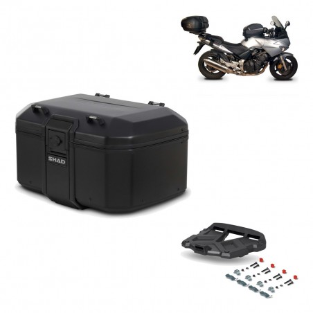 SHAD Baul trasero + parrilla soporte montaje TR55 TERRA PURE BLACK KIT-455381