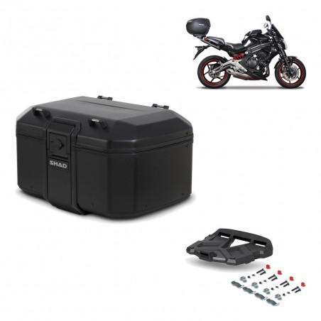 SHAD Baul trasero + parrilla soporte montaje TR55 TERRA PURE BLACK KIT-455397