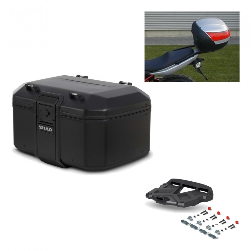 SHAD Rear trunk + grill mounting bracket TR55 TERRA PURE BLACK KIT-455399