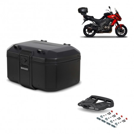 SHAD Baul trasero + parrilla soporte montaje TR55 TERRA PURE BLACK KIT-455403