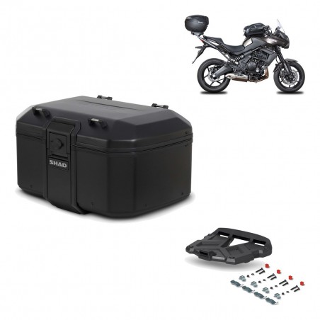 SHAD Baul trasero + parrilla soporte montaje TR55 TERRA PURE BLACK KIT-455407