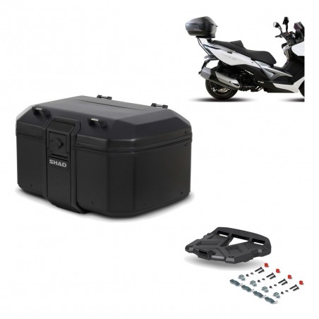 SHAD Baul trasero + parrilla soporte montaje TR55 TERRA PURE BLACK KIT-455411