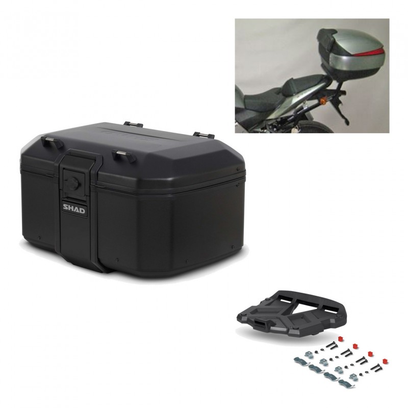 SHAD Rear trunk + grill mounting bracket TR55 TERRA PURE BLACK KIT-455417