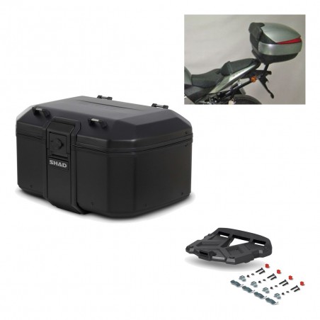 SHAD Baul trasero + parrilla soporte montaje TR55 TERRA PURE BLACK KIT-455417