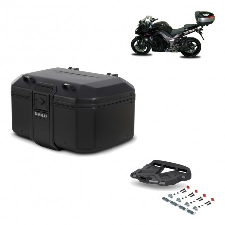 SHAD Baul trasero + parrilla soporte montaje TR55 TERRA PURE BLACK KIT-455421