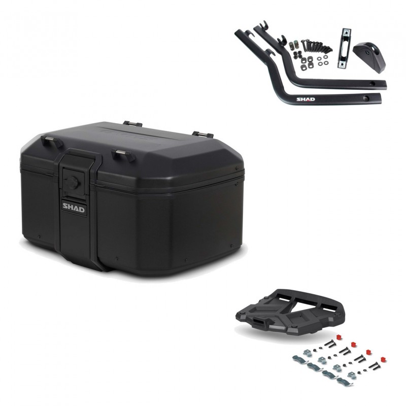 SHAD Baul trasero + parrilla soporte montaje TR55 TERRA PURE BLACK KIT-455425