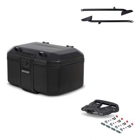 SHAD Baul trasero + parrilla soporte montaje TR55 TERRA PURE BLACK KIT-455427