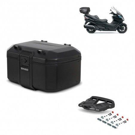 SHAD Baul trasero + parrilla soporte montaje TR55 TERRA PURE BLACK KIT-455431
