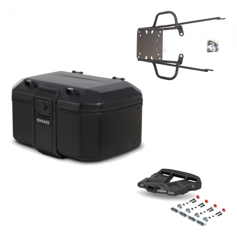 SHAD Baul trasero + parrilla soporte montaje TR55 TERRA PURE BLACK KIT-455441