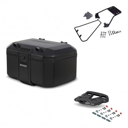 SHAD Baul trasero + parrilla soporte montaje TR55 TERRA PURE BLACK KIT-455443