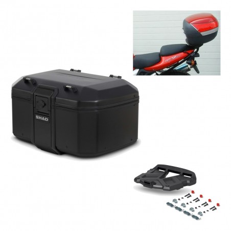 SHAD Rear trunk + grill mounting bracket TR55 TERRA PURE BLACK KIT-455447