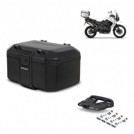 SHAD Rear trunk + grill mounting bracket TR55 TERRA PURE BLACK KIT-455455