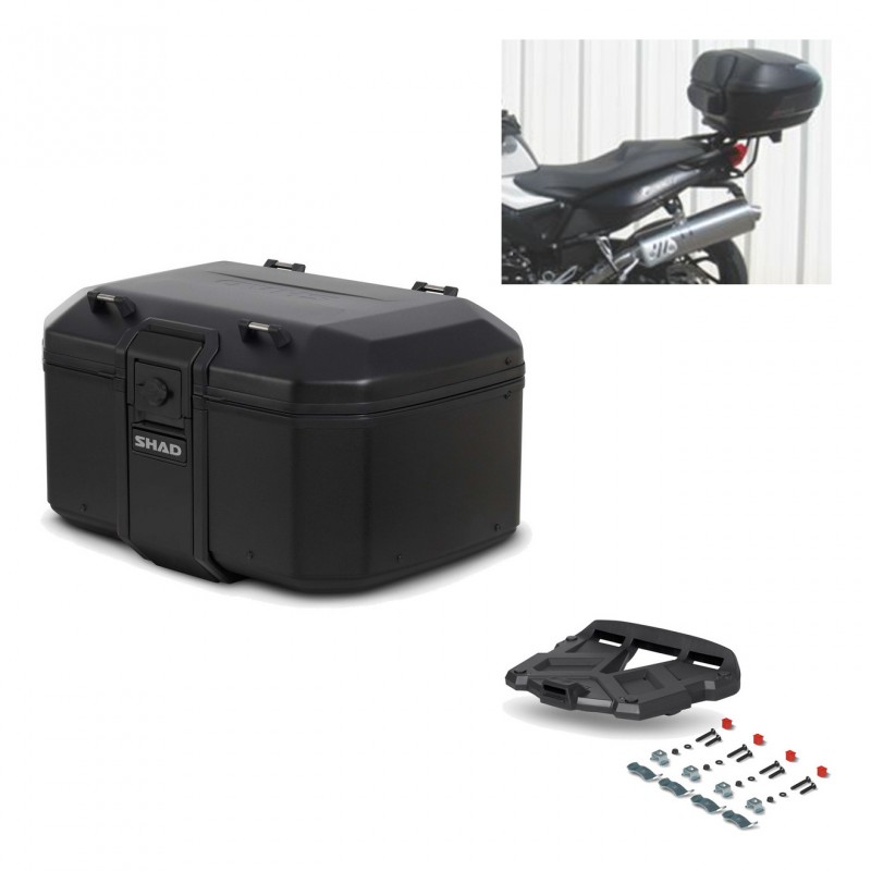 SHAD Rear trunk + grill mounting bracket TR55 TERRA PURE BLACK KIT-455461