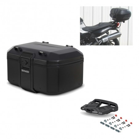 SHAD Baul trasero + parrilla soporte montaje TR55 TERRA PURE BLACK KIT-455461