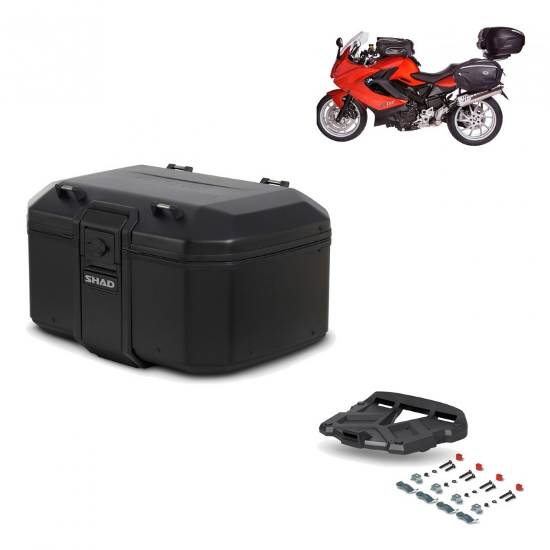 SHAD Baul trasero + parrilla soporte montaje TR55 TERRA PURE BLACK KIT-455465