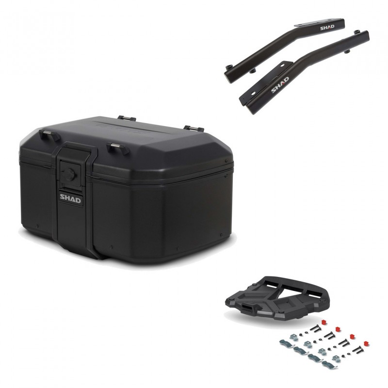 SHAD Baul trasero + parrilla soporte montaje TR55 TERRA PURE BLACK KIT-455471