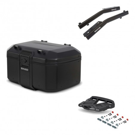 SHAD Baul trasero + parrilla soporte montaje TR55 TERRA PURE BLACK KIT-455471