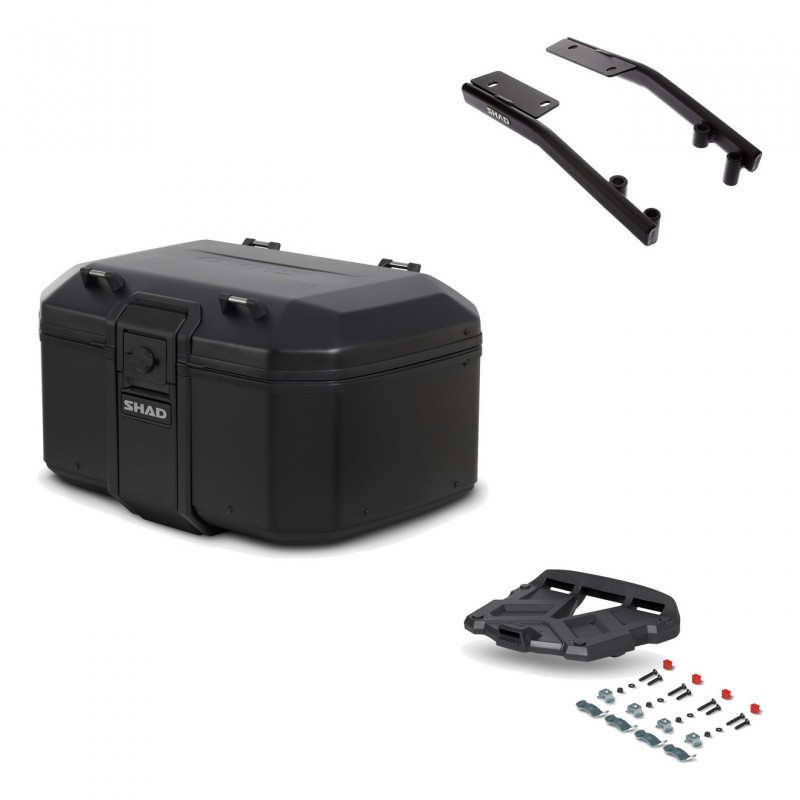 SHAD Baul trasero + parrilla soporte montaje TR55 TERRA PURE BLACK KIT-455479