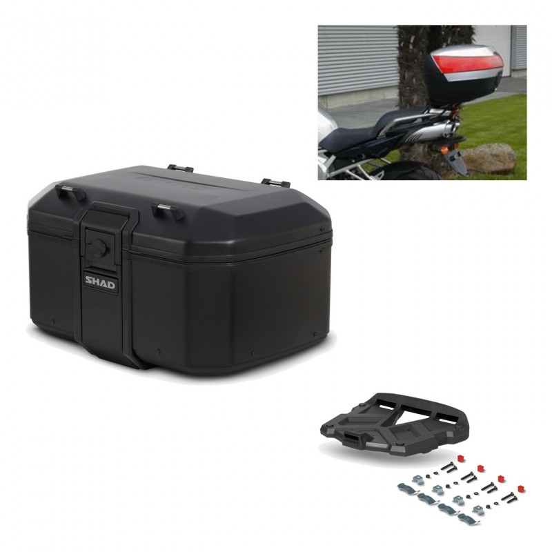 SHAD Rear trunk + grill mounting bracket TR55 TERRA PURE BLACK KIT-455481