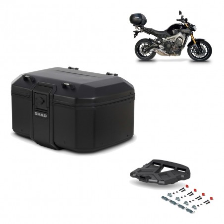SHAD Baul trasero + parrilla soporte montaje TR55 TERRA PURE BLACK KIT-455485
