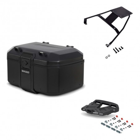 SHAD Baul trasero + parrilla soporte montaje TR55 TERRA PURE BLACK KIT-455487