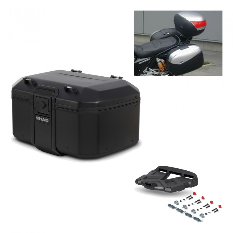 SHAD Rear trunk + grill mounting bracket TR55 TERRA PURE BLACK KIT-455493