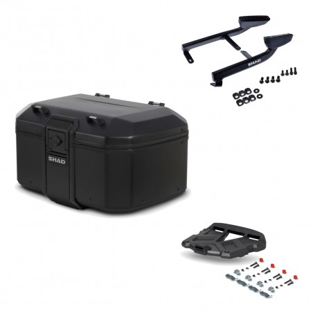 SHAD Baul trasero + parrilla soporte montaje TR55 TERRA PURE BLACK KIT-455497