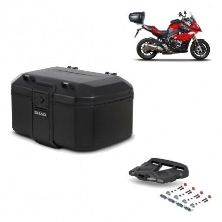 SHAD Baul trasero + parrilla soporte montaje TR55 TERRA PURE BLACK KIT-455511
