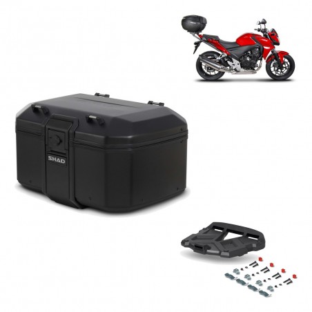 SHAD Baul trasero + parrilla soporte montaje TR55 TERRA PURE BLACK KIT-455513