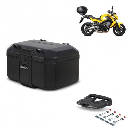 SHAD Baul trasero + parrilla soporte montaje TR55 TERRA PURE BLACK KIT-455515