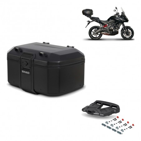 SHAD Baul trasero + parrilla soporte montaje TR55 TERRA PURE BLACK KIT-455521