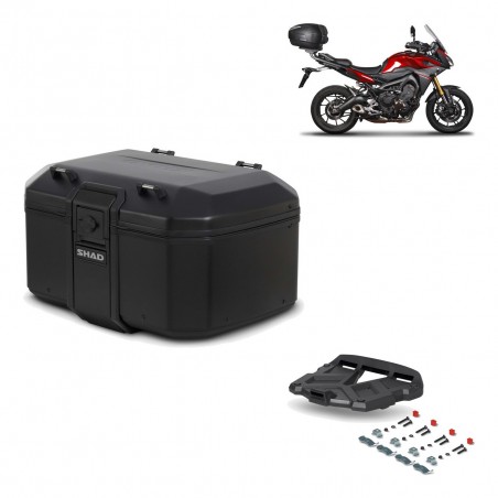 SHAD Baul trasero + parrilla soporte montaje TR55 TERRA PURE BLACK KIT-455531