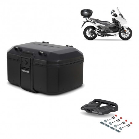 SHAD Rear trunk + grill mounting bracket TR55 TERRA PURE BLACK KIT-455541