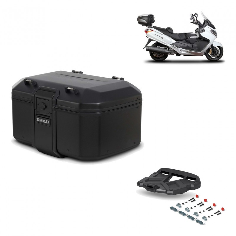 SHAD Baul trasero + parrilla soporte montaje TR55 TERRA PURE BLACK KIT-455543