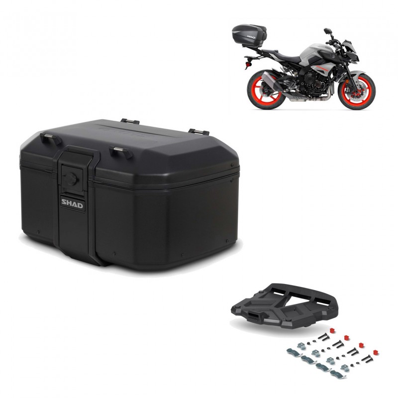 SHAD Baul trasero + parrilla soporte montaje TR55 TERRA PURE BLACK KIT-455549