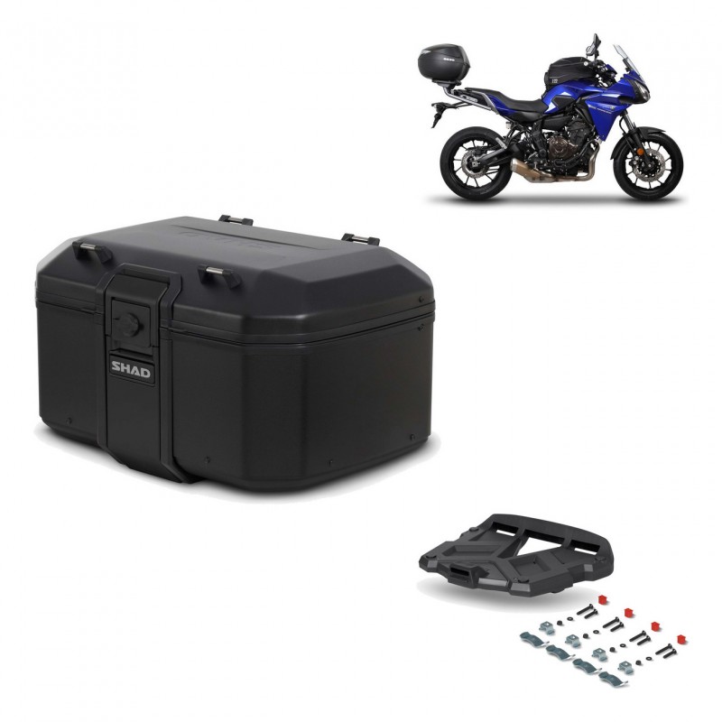 SHAD Baul trasero + parrilla soporte montaje TR55 TERRA PURE BLACK KIT-455553