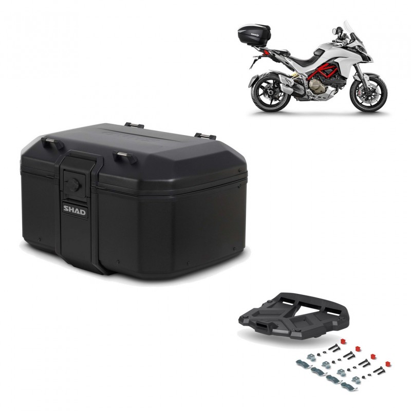 SHAD Rear trunk + grill mounting bracket TR55 TERRA PURE BLACK KIT-455557