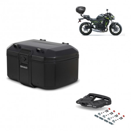 SHAD Baul trasero + parrilla soporte montaje TR55 TERRA PURE BLACK KIT-455561