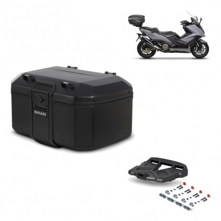 SHAD Baul trasero + parrilla soporte montaje TR55 TERRA PURE BLACK KIT-455567