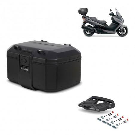 SHAD Baul trasero + parrilla soporte montaje TR55 TERRA PURE BLACK KIT-455573